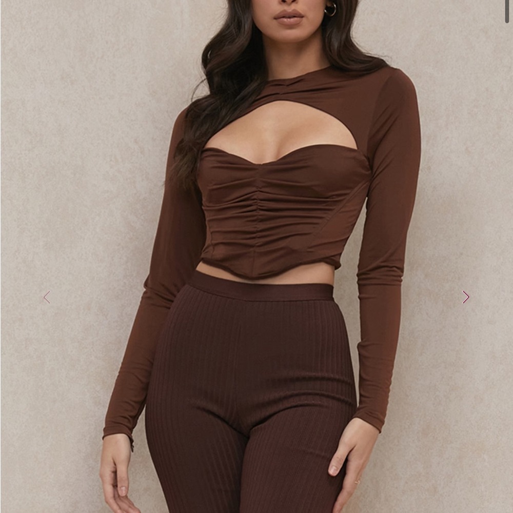 House of cb brown long sleeve
